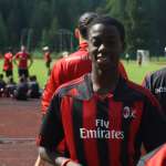 TTimothy Weah at the AC Milan Academy soccer Camp