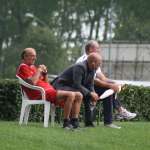 Pierino Prati observes the young football/soccer talent Tommaso Pogeba