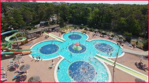 Bella Italia Sport Village's swimming pool in Lignano Sabbiadoro