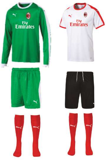 ac milan football kit