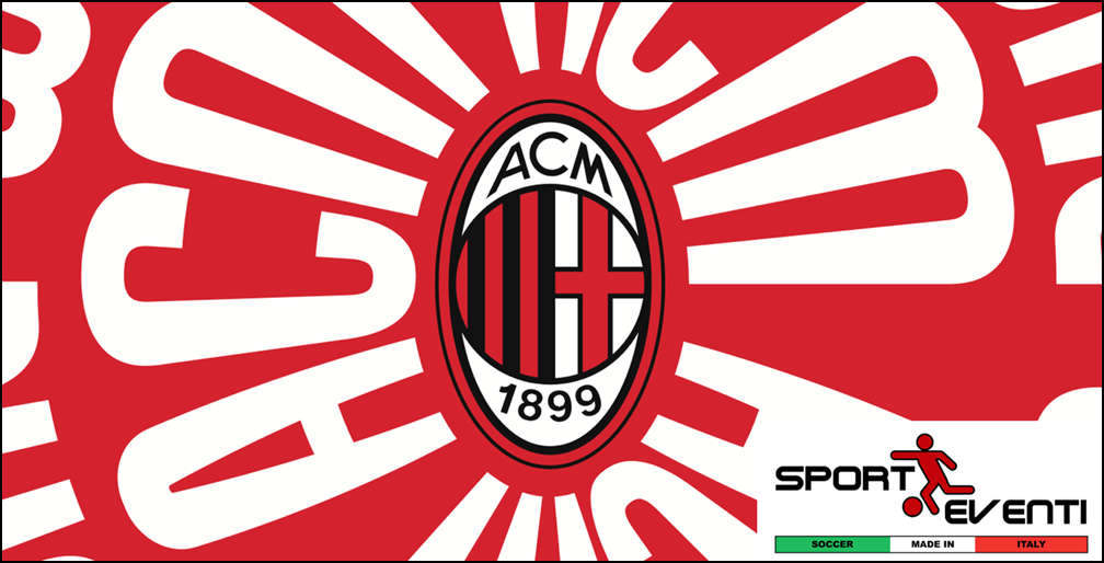 AC Milan and Sporteventi logos with ACM red background